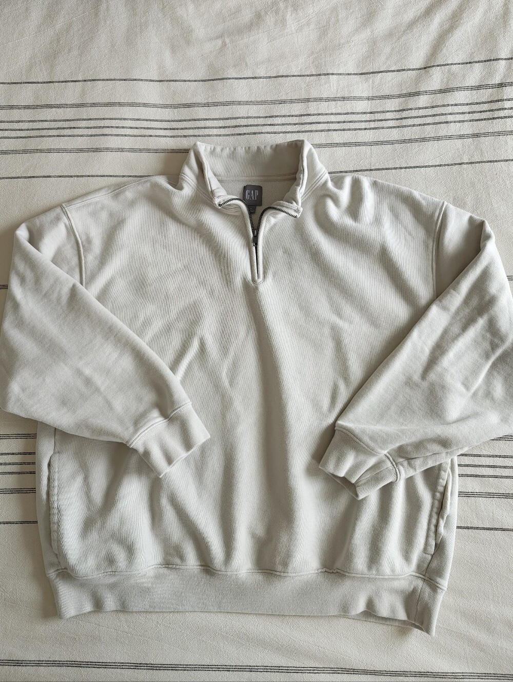 GAP Neutral Cream Crewneck Sweatshirt Sz XL
